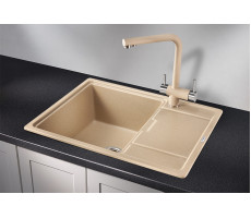 Кухонная мойка GRANULA 6503, ПЕСОК, кварц 