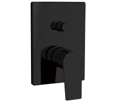 Смеситель для душа Aquanet Static Black AF330-51B (с внутренней частью) Черный 