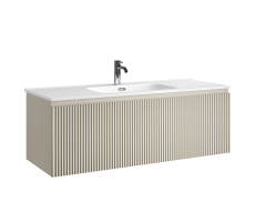 Тумба подвесная SANCOS Snob R 1.0 1195х445х406, c одним ящиком оснащенным доводчиками, Beige Soft , арт.SNR1.0120CE Тумба подвесная SANCOS Snob R 1.0 1195х445х406, c одним ящиком оснащенным доводчиками, Beige Soft , арт.SNR1.0120CE