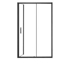 Душевое ограждение 120х80 AZARIO AZ-ND1131-R 1200 BLACK, БЕЗ ПОДДОНА, открывание направо, черный профиль Душевое ограждение 120х80 AZARIO AZ-ND1131-R 1200 BLACK, БЕЗ ПОДДОНА, открывание направо, черный профиль