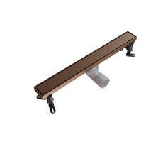 Душевой трап линейный Knotlor SDRW0500RB бронза  