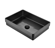 Раковина встраиваемая сверху ABBER Wasser Kreis AF2401GM оружейная сталь Раковина встраиваемая сверху ABBER Wasser Kreis AF2401GM оружейная сталь
