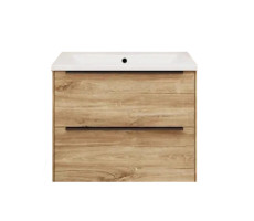 Тумба под раковину подвесная La Fenice Tesoro FNC-01-TES-DKK-80-2, коричневый  Тумба под раковину подвесная La Fenice Tesoro FNC-01-TES-DKK-80-2, коричневый