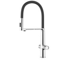 Смеситель для кухонной мойки Azario ADVANTAGE гибкий излив, керамический картиридж, хром AZ-VRG569223C 