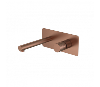 Смеситель STICK из стены BRUSHED BRONZE ручка DIAMOND Boheme 125-BRB брашированная бронза 