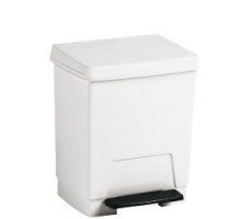 Контейнер для мусора пластиковый белый 8 л.с педалью NOFER 14025.W 
