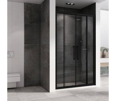 Душевая дверь ABBER Schwarzer Diamant AG33180BH черный матовый 