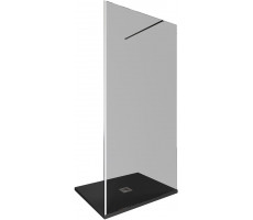 Душевая перегородка Allen Brau Infinity 1 100 3.21014.BA.T серебро браш 