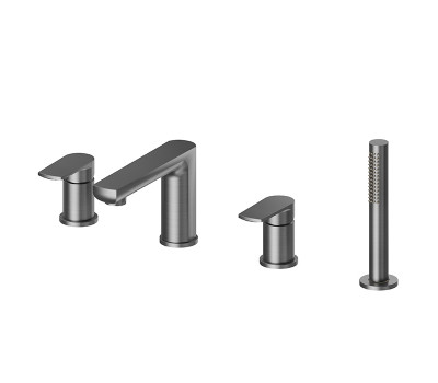 Смеситель для ванны Newform Haka 72082C.59.064 Gun metal 