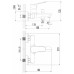 Смеситель для ванны AZARIO CAMPO с ручным душем, хром AZ-KX238275C 