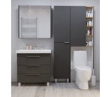 Тумба под раковину 1Marka Gaula 60Н 3я Black Тумба под раковину 1Marka Gaula 60Н 3я Black