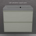 Тумба подвесная Style Line Манхэттен 70 ЭМАЛЬ под ASTI 70 2 ящика PLUS олива ЛС-00002364 