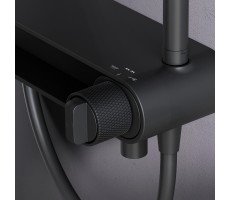 Душевая система со смесителем-полкой AM.PM X-Joy F0785A722 Черный Душевая система со смесителем-полкой AM.PM X-Joy F0785A722 Черный