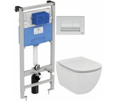 Унитаз с инсталляцией Ideal Standard Prosys Tesi T387201 Белый 