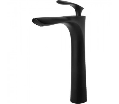 Смеситель для раковины высокий Grocenberg GB3001BL, черный 