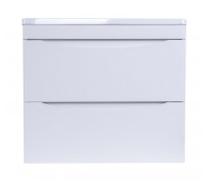 Тумба подвесная Style Line Бергамо мини 60 (2 ящ.) Люкс антискрейтч белый, PLUS СС-00002316 