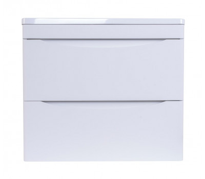Тумба подвесная Style Line Бергамо мини 60 (2 ящ.) Люкс антискрейтч белый, PLUS СС-00002316 