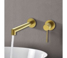 Смеситель для раковины Vincea Desire VBFW-1D1BG встраиваемый однорычажный, брашированное золото Смеситель для раковины Vincea Desire VBFW-1D1BG встраиваемый однорычажный, брашированное золото