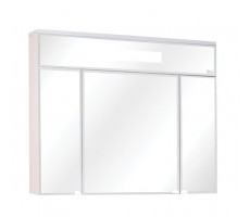 Шкаф-зеркало Onika Сигма 90 белый, c LED подсветкой 209014 