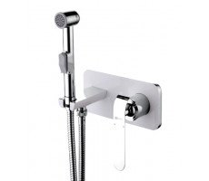Смеситель гигиенический душ Lemark Melange LM4919CW хром | белый Смеситель гигиенический душ Lemark Melange LM4919CW хром | белый