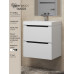Тумба под раковину 50 см, Uperwood Tanos, белая/графит матовая 2930205149 