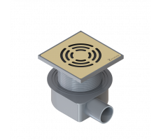 Душевой трап SMART DESIGN 10x10 cm, ЗОЛОТО Boheme 984-10-G Душевой трап SMART DESIGN 10x10 cm, ЗОЛОТО Boheme 984-10-G