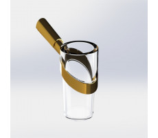 Подстаканник, золото-стекло PAINI Morgana 73OP041VR 