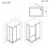 Душевое ограждение 120x80 см, без поддона AM.PM Sunny W87G-403-12080-MT  
