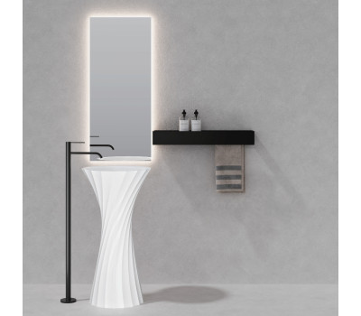 Раковина отдельностоящая ABBER Stein AS2554 белая матовая 