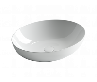 Умывальник чаша накладная овальная Element 520*395*130мм Ceramica Nova CN6017 Белый 