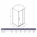 Душевой уголок ALEX BAITLER 2 серия AB244-90 тонированное стекло Душевой уголок ALEX BAITLER 2 серия AB244-90 тонированное стекло