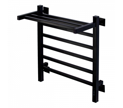 Полотенцесушитель электрический Comfysan Marte-K EC-6 60/50 с полкой, черный 