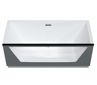 Ванна акриловая Aima Design NEO 170x75 Прямоугольная 1 стекло (принт бетон) 01нео1775с1 