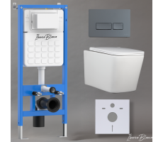 Комплект 3в1 IBERICA BLANCA инсталляция SILENCIO, унитаз TOLEDO ALTO белый, кнопка смыва ESTI-R серый матовый (IB001.TLA.234.218) Комплект 3в1 IBERICA BLANCA инсталляция SILENCIO, унитаз TOLEDO ALTO белый, кнопка смыва ESTI-R серый матовый (IB001.TLA.234.218)