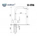 Смеситель для кухни ULGRAN Classic белый U-016-331 