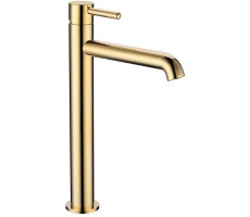 Смеситель для раковины высокий Grocenberg GB3029GO, золото 