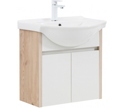 Тумба с раковиной Aquanet Сидней 60 цв.дуб кантри/белый (раковина Shenxin) 00354986 Тумба с раковиной Aquanet Сидней 60 цв.дуб кантри/белый (раковина Shenxin) 00354986