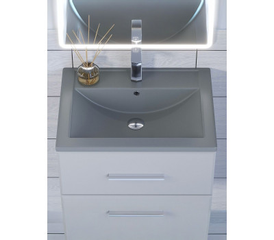 Раковина для ванной кварцевая Uperwood Foster Quartz 60х40,5х16,5 см, серая матовая, бетон 291030052 Раковина для ванной кварцевая Uperwood Foster Quartz 60х40,5х16,5 см, серая матовая, бетон 291030052