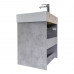 Подвесная тумба-умывальник Comforty Асти-60П бетон светлый с раковиной CF3WL032 00-00019191 