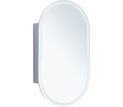 Зеркальный шкаф Aquanet Монте 50 белый, с LED подсветкой 00344787 