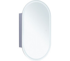 Зеркальный шкаф Aquanet Монте 50 белый, с LED подсветкой 00344787 