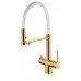 Смеситель для кухни с гибким изливом Grocenberg GB4095GL, брашированное золото Смеситель для кухни с гибким изливом Grocenberg GB4095GL, брашированное золото