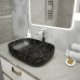 Раковина Teymi Solli 60 artceramic, накладная, Черный Мрамор T50399 