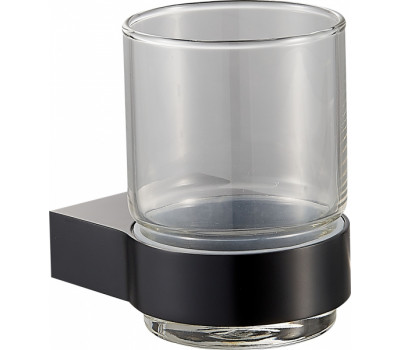 Стакан для зубных щеток с держателем WONZON & WOGHAND, Черный WW-7721  Стакан для зубных щеток с держателем WONZON & WOGHAND, Черный WW-7721