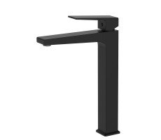 Смеситель для раковины-чаши Azario EDDIE высокий,керамический картридж, черный матовый AZ-VBH168U07PA Смеситель для раковины-чаши Azario EDDIE высокий,керамический картридж, черный матовый AZ-VBH168U07PA