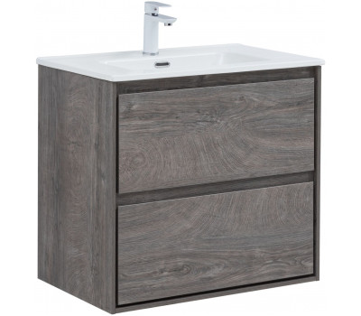 Тумба с раковиной Aquanet Милан (Flash) 70 цв. дуб рошелье 00340324 Тумба с раковиной Aquanet Милан (Flash) 70 цв. дуб рошелье 00340324