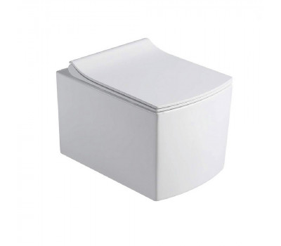 Подвесной унитаз Black&White W-719 Rimless / UF seat cover / Fixing screw