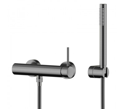 Смеситель для душа Knotlor SS-22/GM, вороненая сталь