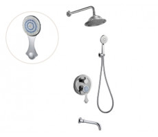 Душевой комплект ЯСМИНА NT800/B02 хром Bronze de Luxe 