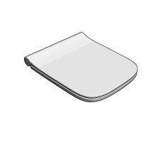 Сиденье для унитаза с микролифтом Dreja 88.0002, белый